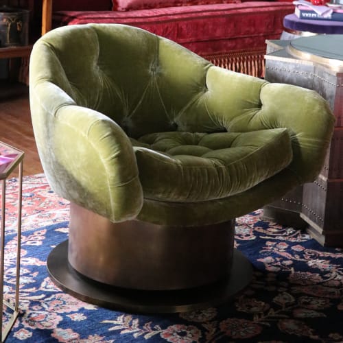 Turn Around Swivel Club Chairs | Chairs by Jonathan Rachman Design | SF Decorator Showcase 2019 in San Francisco
