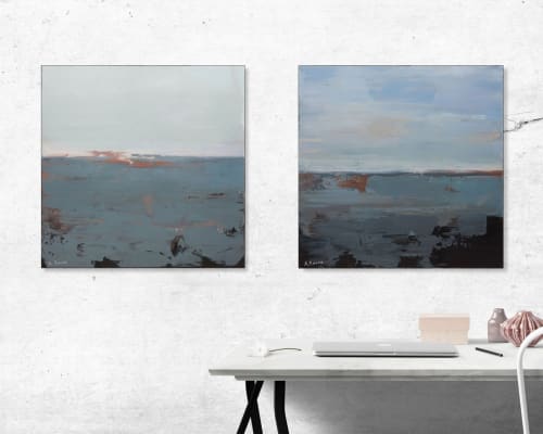 New Horizon 1 & 2⁠ | Paintings by Lawrence & Scott
