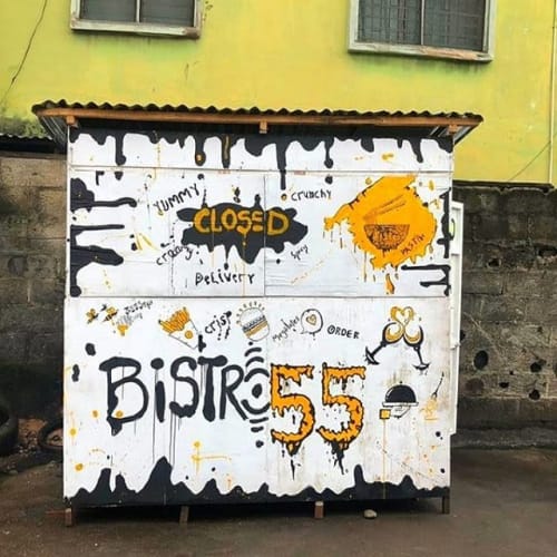 Bistro 55 | Street Murals by The 3rdeye