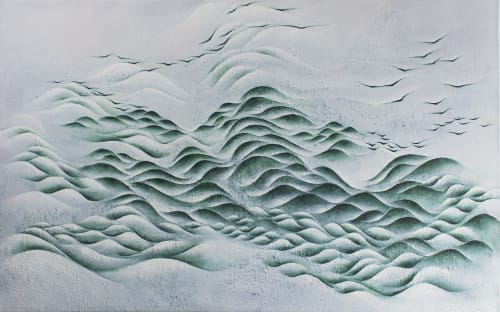 Lands of forest | Oil And Acrylic Painting in Paintings by Francesca Borgo