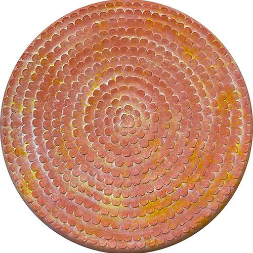 36" Orange Cream Dahlia | Oil And Acrylic Painting in Paintings by Kelly L Walker