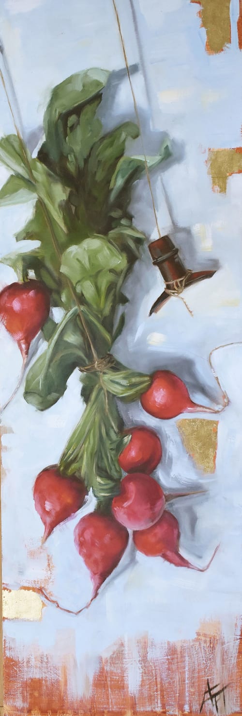 Picnic | Oil And Acrylic Painting in Paintings by Andie Paradis Freeman | Hagood Homes at St. James Plantation in Southport