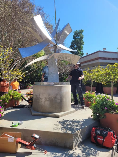 Event Horizon by Mark Leichliter, NSG | Public Sculptures by JK Designs and the National Sculptors' Guild | Progress Park in Paramount