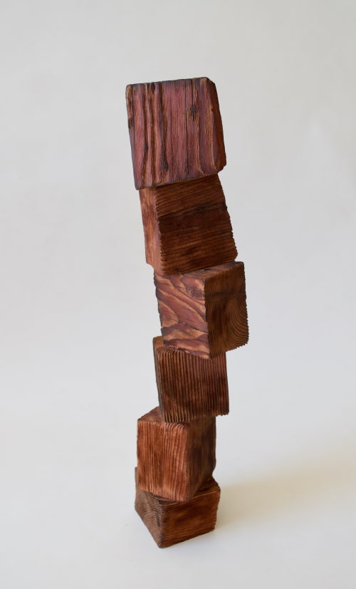 Modern Wood Sculpture by Lutz Hornischer - Sculptures & Wood Art