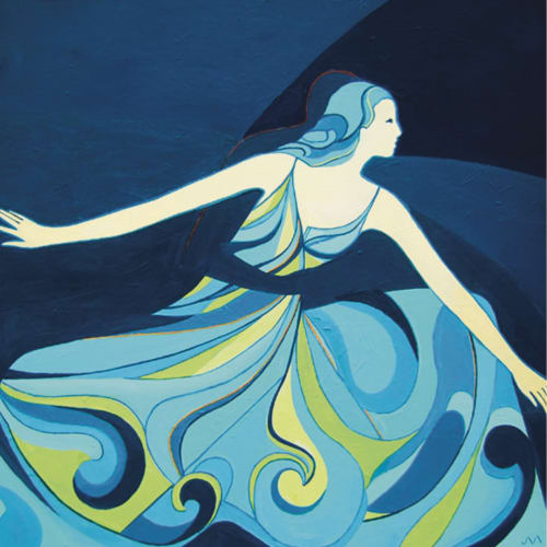 Multi 1. Original Oil Painting on Gallery Canvas | Oil And Acrylic Painting in Paintings by Judy Mayer-Grieve