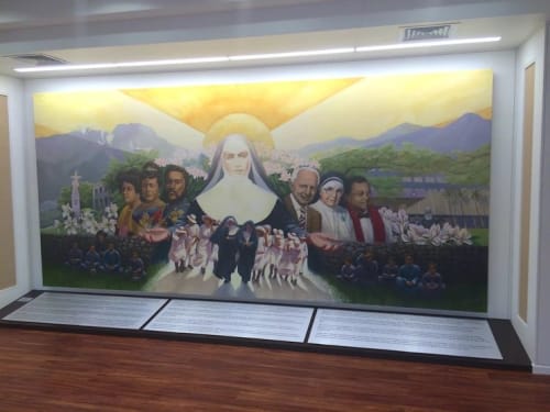 Saint Francis Hospital Mural | Murals by Sabado Studios | St. Francis Medical Healthcare Systems of Hawaii in Honolulu