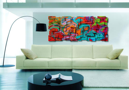 "Joy" Metal Wall Art Sculpture | Wall Sculpture in Wall Hangings by Karo Studios