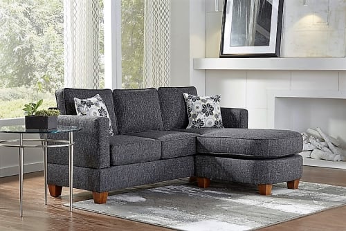 Brandon sofa with chaise | Couches & Sofas by Simplicity Sofas - Furniture for Small Spaces & Tight Places
