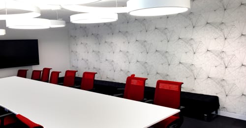 Voyageur In Snowscapes By Jill Malek Wallpaper Seen At Youtube Space La Los Angeles Wescover