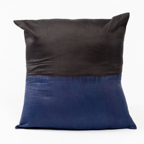 Aakar Mor Silk Pillow | Pillows by Studio Variously