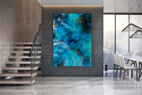 'GODDESS II' - Luxury Epoxy Resin Abstract Artwork | Paintings by Christina Twomey Art + Design