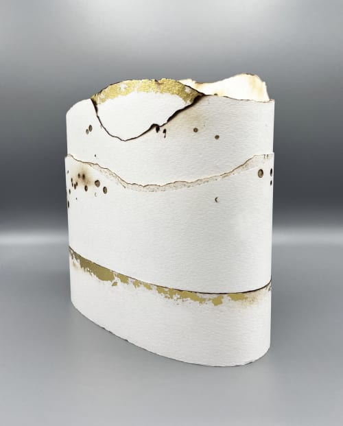 Torched, No. 1. (for hotel lobby commission) | Mixed Media by Kelly M O'Brien | PaperJoy Studio