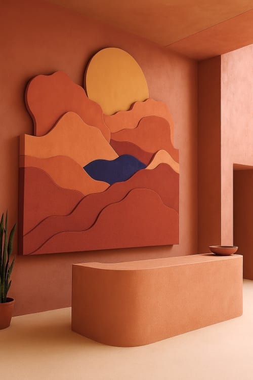 "Desert Composition" — Sculptural Wall Art & Custom Interior | Public Sculptures by Blaise Danio