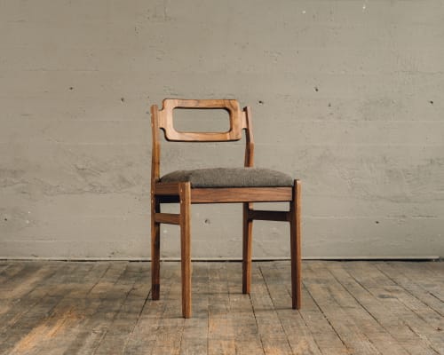 Modern Walnut Chair | Chairs by Don Luttmer