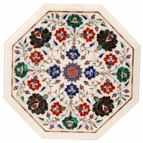 white marble table, coffee table, end table, tabletop | Tables by Innovative Home Decors