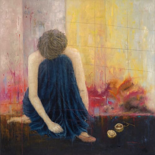 Erica Hopper "Garden's Anthem" | Oil And Acrylic Painting in Paintings by YJ Contemporary Fine Art
