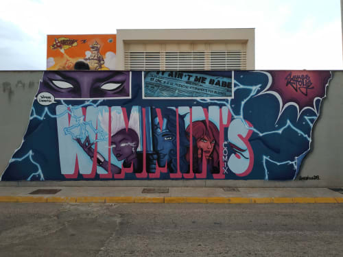 Tribute To Wimmin's Comix | Murals by Savage Joys | IES Tomás de la Fuente Jurado in El Provencio