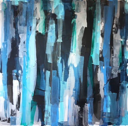 SOLD - 'ANCHORAGE' abstract painting by Linnea Heide | Paintings by Linnea Heide contemporary fine art