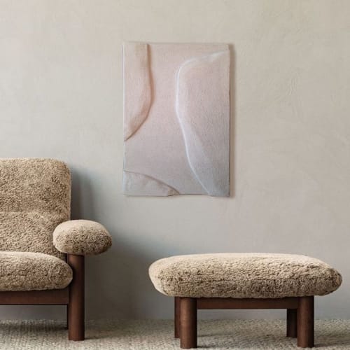 3D Textured Art: Abstract Wall Sculpture, Geometric Relief | Sculptures by Vaiva Art Atelier