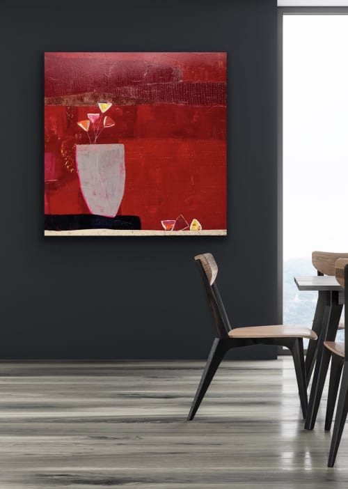 tulips - 60"x60" / Original Acrylic Painting | Paintings by Sidnea D'Amico