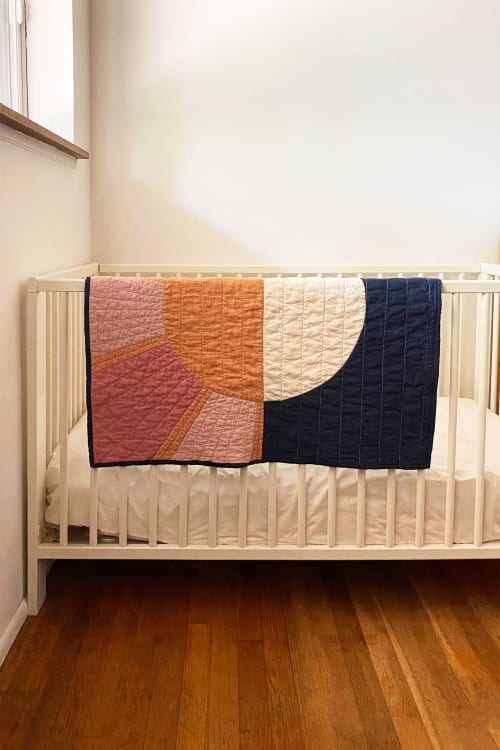Sun and Moon Quilt - Linen, Hemp, Organic Cotton | Linens & Bedding by Studio Prismatic