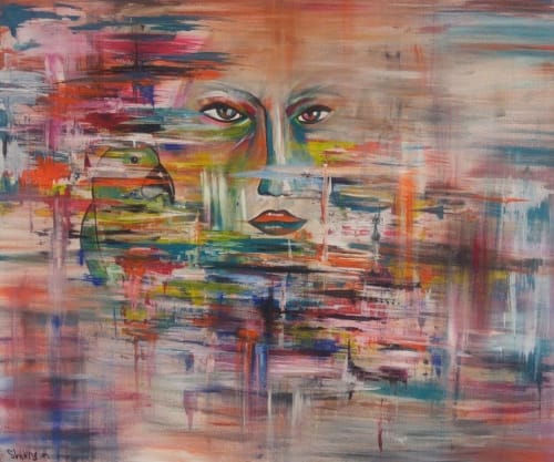 "In My Eyes" | Paintings by Shirly Maimom Art