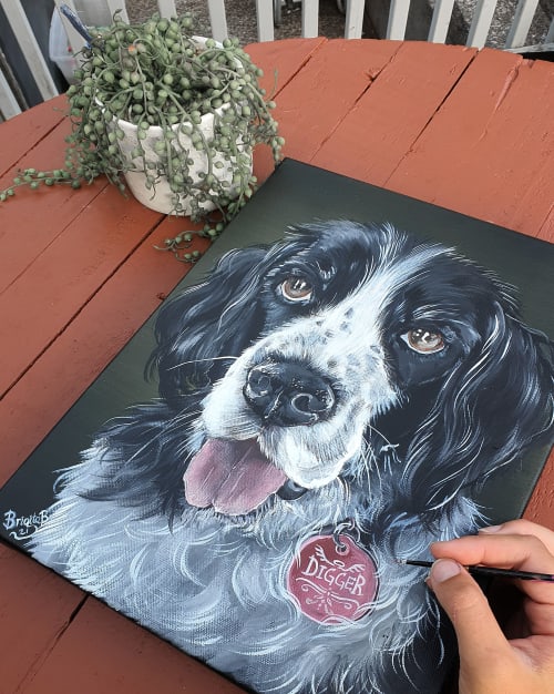 Dog portrait 2 | Paintings by Manabell