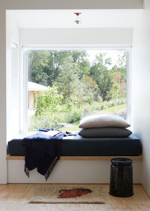 Houses Rug | Rugs by Alyson Fox | Tourists in North Adams