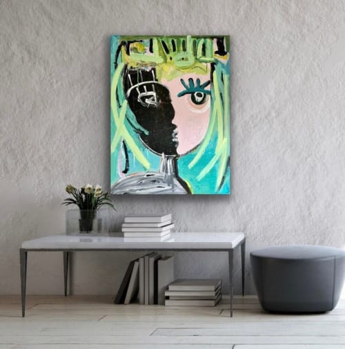 Tell Me Your Secrets | Sold | Oil And Acrylic Painting in Paintings by Aleea Jaques