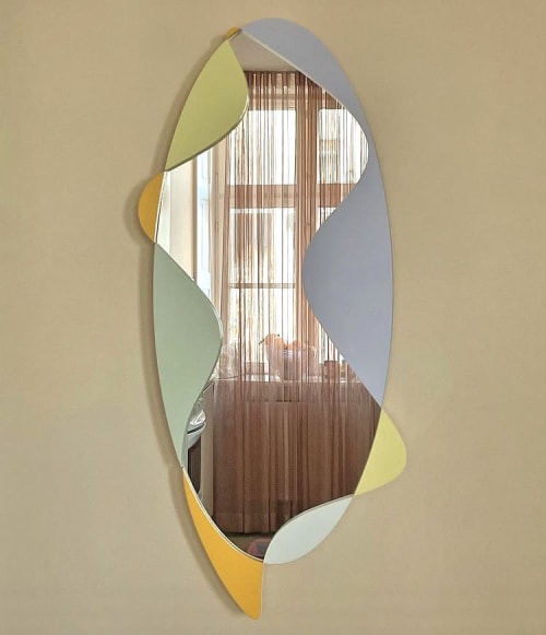 Wave Mirror Pastell | Furniture by WeraJane Design | Leipzig in Leipzig