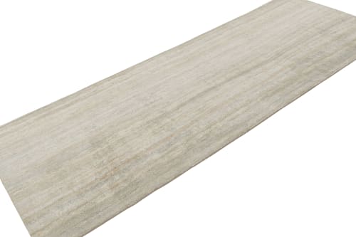 Open Field Modern Rug Beige Gray Texture of Color Silk | Rugs by Rug and Kilim
