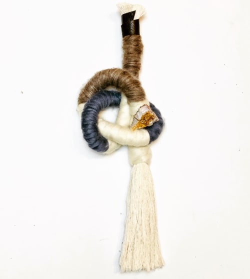 Knotty Wall Sculpture-Neutral | Wall Hangings by Trudy Perry