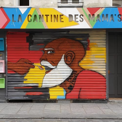 Mural | Murals by Raphael Federici | La Cantine des Mama's in Paris