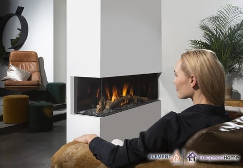 Summum 140 Gas Fireplace | Interior Design by European Home | 30 Log Bridge Rd in Middleton
