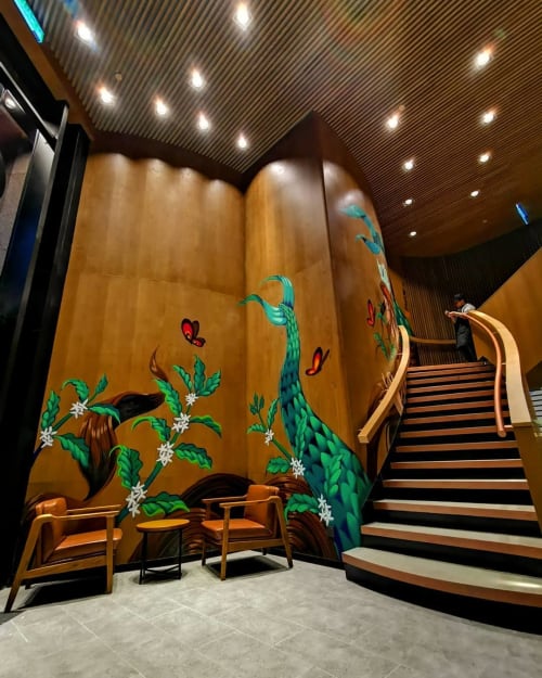 Tropical Siren | Murals by Kenji Chai | Starbucks Reserve in Kuala Lumpur