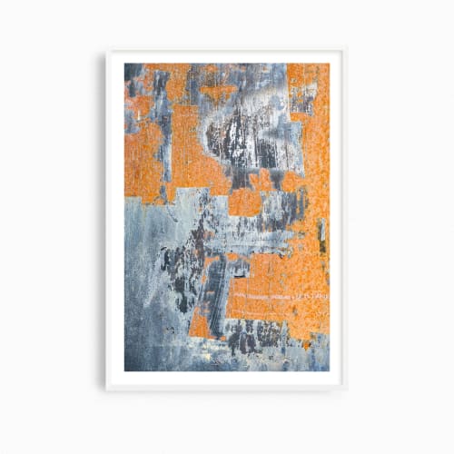 Abstract photography print, 'Rust Collage' industrial art | Photography by PappasBland