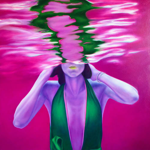 Sister III: Losing My Mind | Oil And Acrylic Painting in Paintings by Lucy Corwin