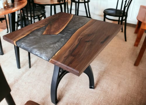 Epoxy side Table, Epoxy Resin Table, Epoxy Wood Table | Dining Table in Tables by Innovative Home Decors