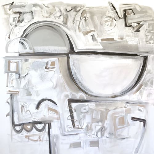 'MONMARTE' | Oil And Acrylic Painting in Paintings by Linnea Heide contemporary fine art