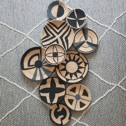 10 pieces Colourful African Wall Plates Decor | Decorative Plate in Decorative Objects by Sarmal Design