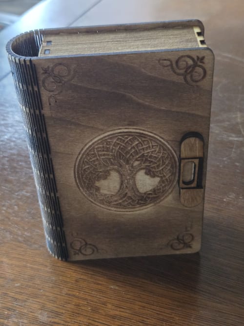 Living Hinge Box, cut from one solid sheet of Baltic Birch | Decorative Box in Decorative Objects by QUALITY OF LIFE