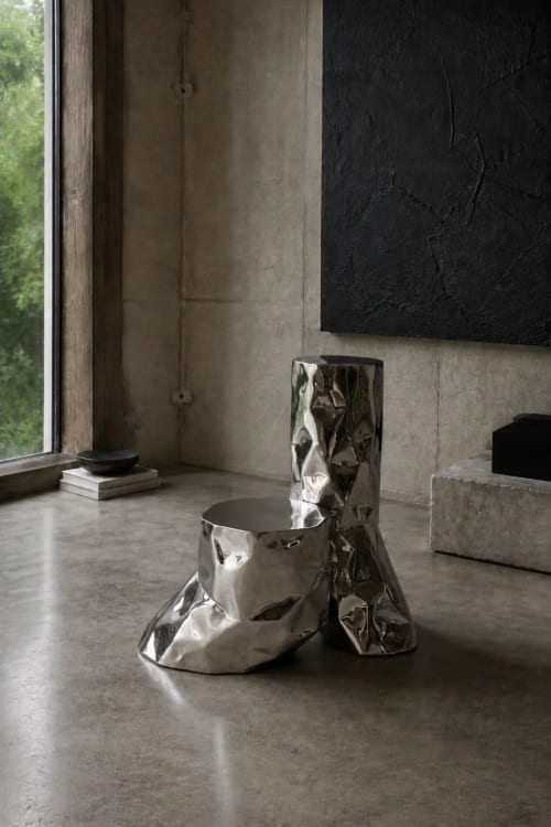 Steel Sculptural Chair — Tronco by Nitush Aroosh | Chairs by Nitush M