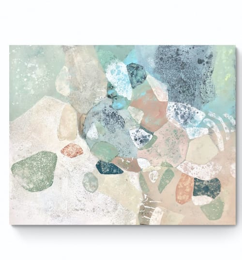 Small stones and clear water | Oil And Acrylic Painting in Paintings by Cristina Dalla Valentina