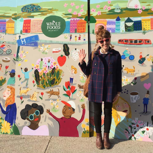 Whole foods Mural | Murals by Elizabeth Graeber | Whole Foods Market in Washington