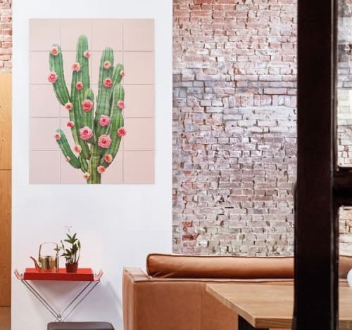 Cactus and Roses | Wall Hangings by Paul Fuentes Design | United Kingdom in London