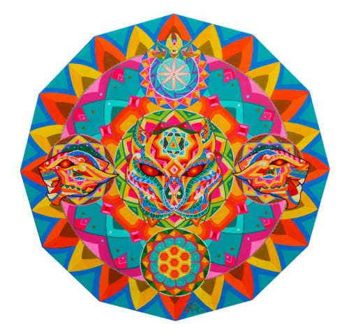 MNADALA JAGUAR | Oil And Acrylic Painting in Paintings by Frase Honghikuri