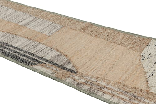 Rug & Kilim’s Flatweave Runner with Beige, Cream, and Black | Area Rug in Rugs by Rug and Kilim