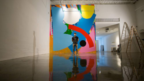 Wall Drawing 2 | Murals by Alex Brewer (HENSE) | Museum of Contemporary Art of Georgia in Atlanta