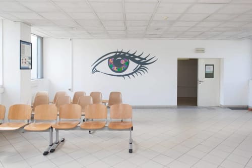 Eye | Murals by Melinda Šefčić | University Hospital Centre Zagreb in Zagreb