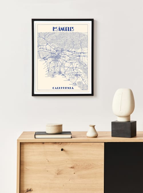 Vintage Los Angeles Map | Prints by Capricorn Press